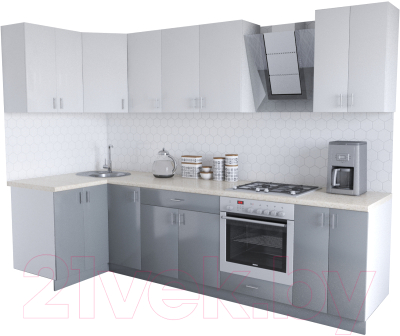 

Готовая кухня Хоум Лайн, Кристалл Люкс 1.2x2.9
