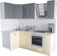 

Готовая кухня Хоум Лайн, Кристалл Люкс 1.2x2.2
