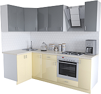 

Готовая кухня Хоум Лайн, Кристалл Люкс 1.2x2.4