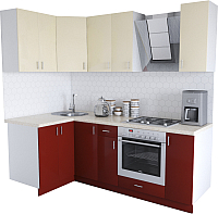 

Готовая кухня Хоум Лайн, Кристалл Люкс 1.2x2.2