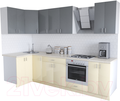 

Готовая кухня Хоум Лайн, Кристалл Люкс 1.2x2.9