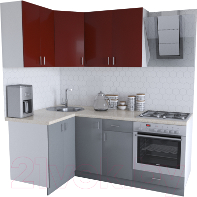 

Готовая кухня Хоум Лайн, Кристалл Люкс 1.2x2.0