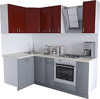 

Готовая кухня Хоум Лайн, Кристалл Люкс 1.2x2.2