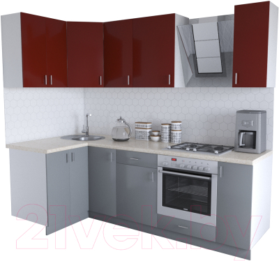 

Готовая кухня Хоум Лайн, Кристалл Люкс 1.2x2.4