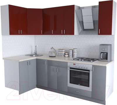 

Готовая кухня Хоум Лайн, Кристалл Люкс 1.2x2.5