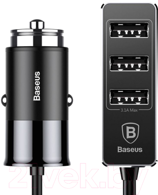 Зарядное устройство автомобильное Baseus Enjoy Together / CCTON-01 (черный)