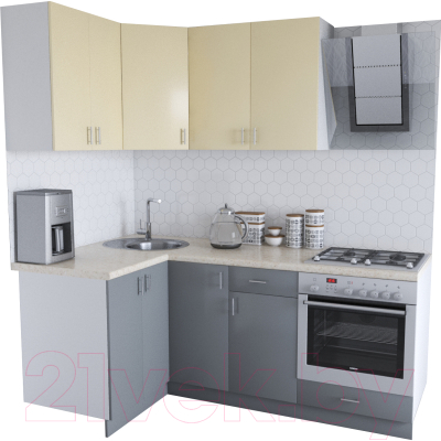 

Готовая кухня Хоум Лайн, Кристалл Люкс 1.2x2.0