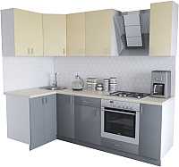 

Готовая кухня Хоум Лайн, Кристалл Люкс 1.2x2.4