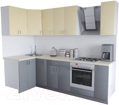 

Готовая кухня Хоум Лайн, Кристалл Люкс 1.2x2.6