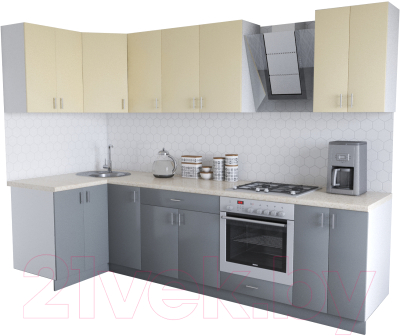 

Готовая кухня Хоум Лайн, Кристалл Люкс 1.2x2.9