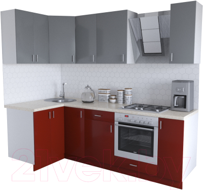 

Готовая кухня Хоум Лайн, Кристалл Люкс 1.2x2.4