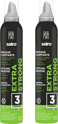 Мусс для укладки волос Sairo Extra-Strong Styling Mousse Сильной фиксации (2x300мл) - 