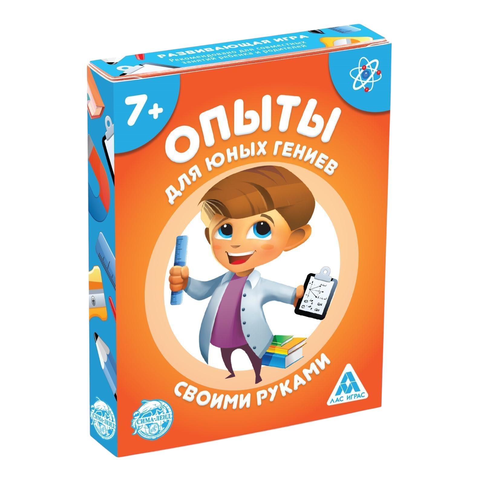 Настольная игра Лас Играс Опыты для юных гениев. Своими руками / 4064844