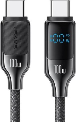 Кабель Usams HX Series SJ742 Type-C-Type-C (1.2м, черный) - 