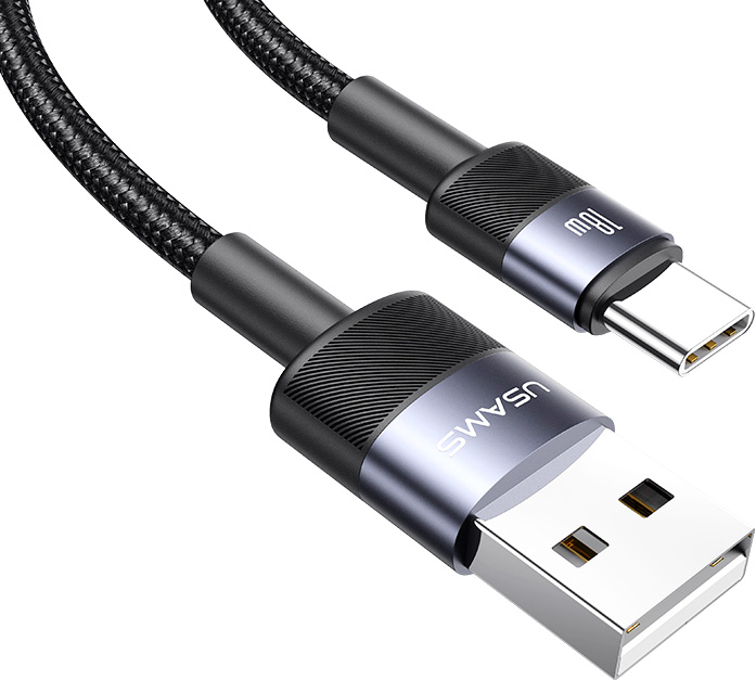 Кабель Usams SY Series SJ718 Type-C (1.2м, черный) — фото 3