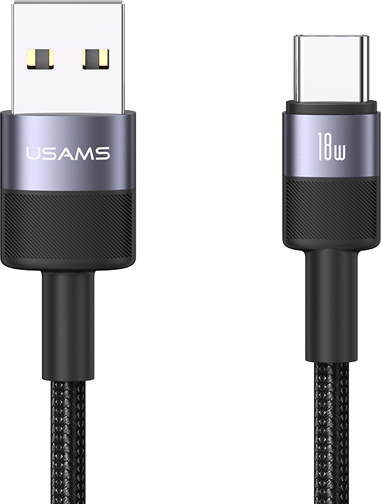 Кабель Usams SY Series SJ718 Type-C (1.2м, черный)