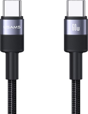 Кабель Usams SY Series SJ724 Type-C-Type-C (1.2м, черный) - 