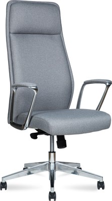 Кресло офисное Norden Liverpool New Grey Fabric / L347HCA-1-grey fabric (алюминий, база/серый, ткань) - 