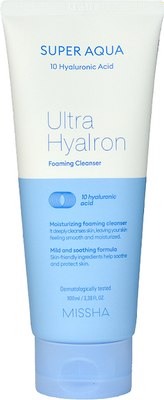 

Пенка для умывания, Super Aqua Ultra Hyalron Foaming Cleanser