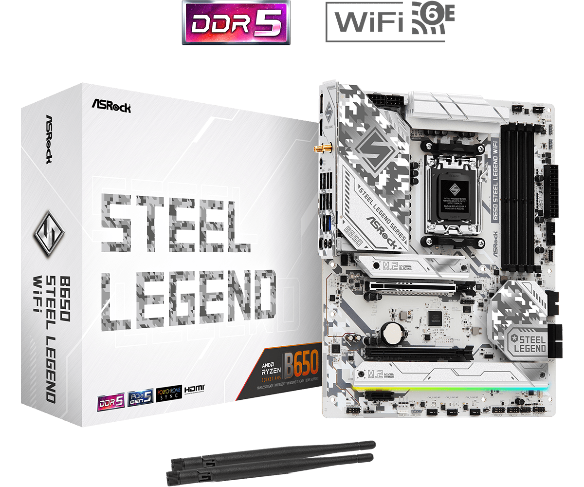 Материнская плата AsRock B650 Steel Legend WiFi — фото 6