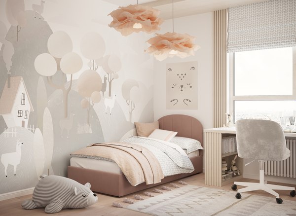 Купить Односпальная кровать Moon Family 1262 / MF012504 в Бобруйске