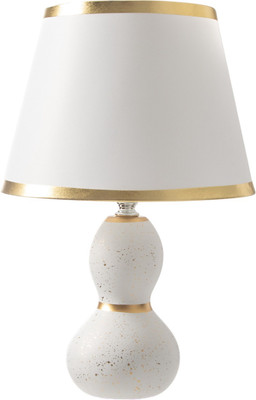 Прикроватная лампа Risalux Изгиб / 10683314 (белый/золото) -