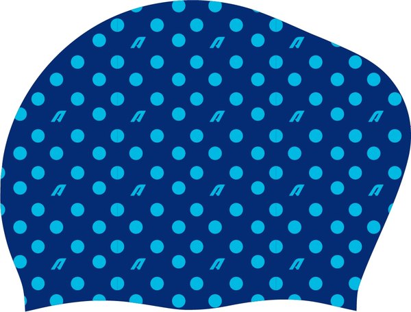 Шапочка для плавания Atemi long hair cap Point blue / TLH1PBE