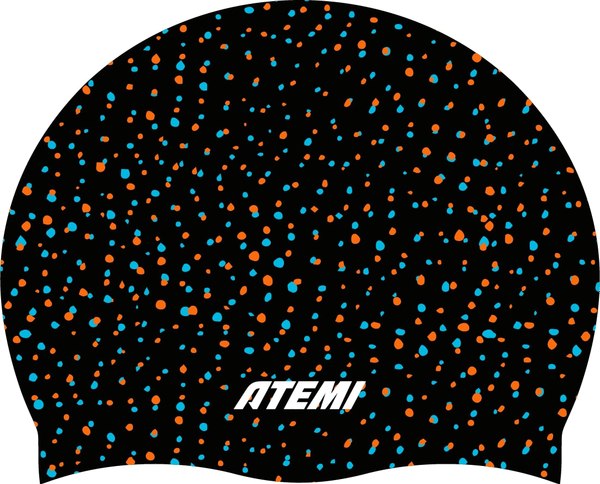 Шапочка для плавания Atemi Silicone cap Point black / TSC1PB