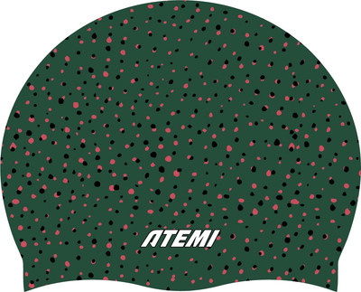 Шапочка для плавания Atemi Silicone cap Point green / TSC1PG - 