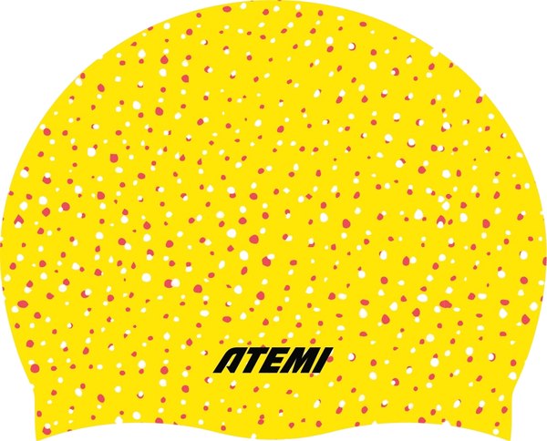 Шапочка для плавания Atemi Silicone cap Point yellow / TSC1PY