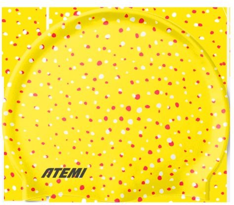 Шапочка для плавания Atemi Silicone cap Point yellow / TSC1PY