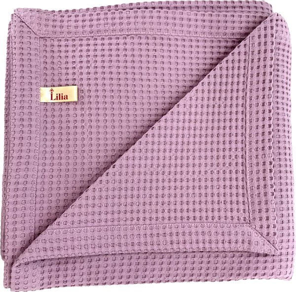 Плед Lilia Вафельный Плв-150 (150x205, розовый)