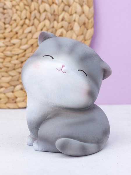 Копилка ILikeGift Cat / BB1082-1-4 (серый)