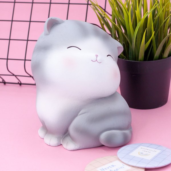Копилка ILikeGift Cat / BB1082-1-4 (серый)