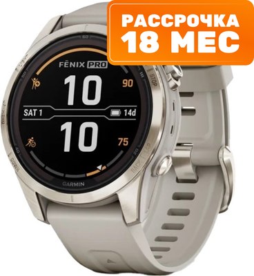 Умные часы Garmin Fenix 7S Pro Sapphire Solar 42mm / 010-02776-15