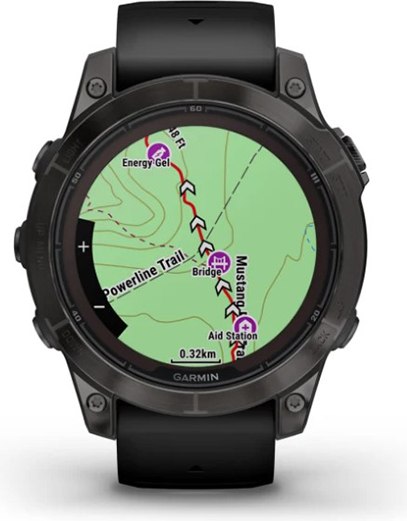 Умные часы Garmin Fenix 7 Pro Sapphire Solar 47mm / 010-02777-11 (карбоново-серый титан/черный)