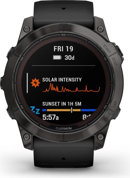 Умные часы Garmin Fenix 7X Pro Sapphire Solar 51mm / 010-02778-11 (карбоново-серый титан/черный)