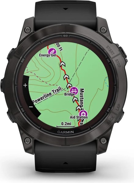 Умные часы Garmin Fenix 7X Pro Sapphire Solar 51mm / 010-02778-11 (карбоново-серый титан/черный)