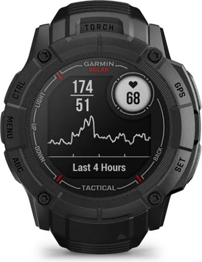 Умные часы Garmin Instinct 2X Solar Tactical 50mm / 010-02805-03 (черный)