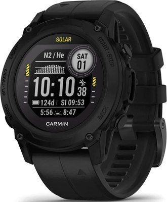 Умные часы Garmin Descent G1 Solar 45mm / 010-02604-12 (черный) - 