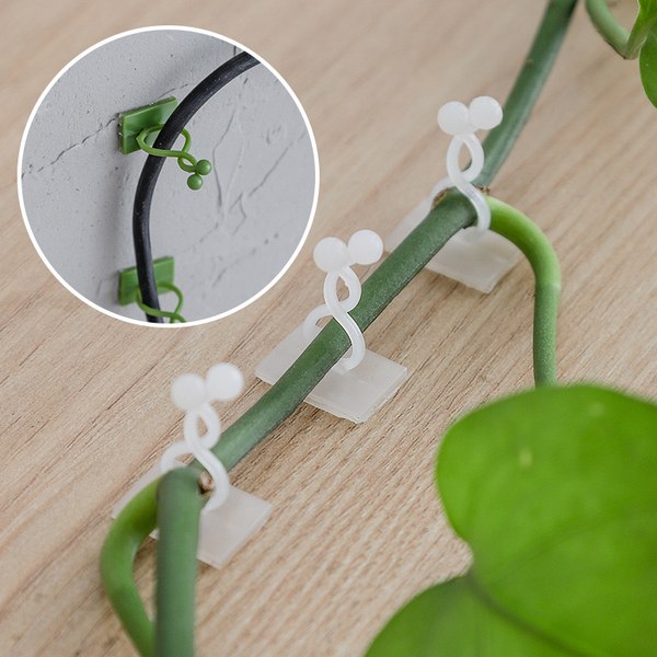 Набор зажимов садовых BOTANICA И проводов (20шт, зеленый)