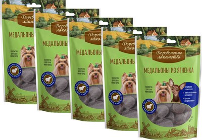 

Набор лакомств для собак, Медальоны из ягненка