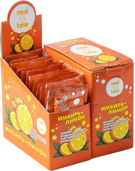 Чайный напиток Meal Time Имбирь-лимон (12x50г)