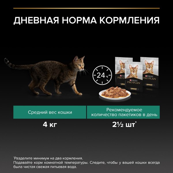 Влажный корм для кошек Pro Plan Maintenance Sterilised с индейкой в соусе (85г)