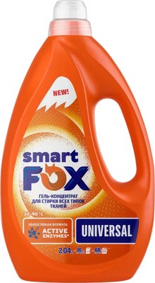 Гель для стирки Smart FOX Universal / 190012 (2.04л) -