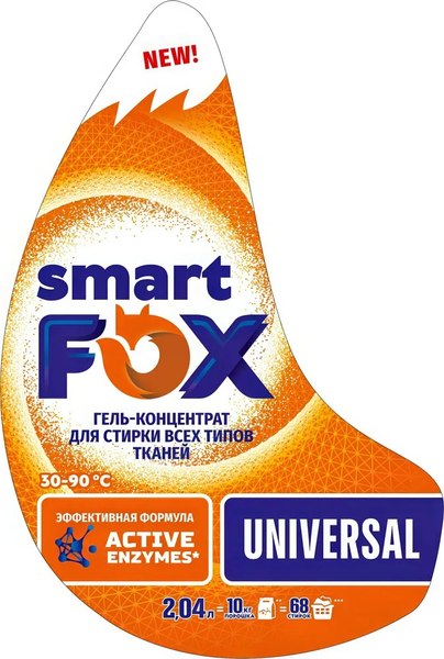 Гель для стирки Smart FOX Universal / 190012 (2.04л)