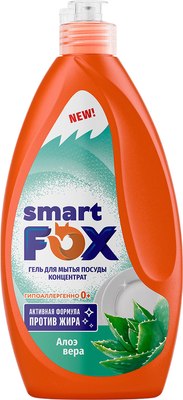 Средство для мытья посуды Smart FOX Алоэ вера / 190054 (400мл) - 