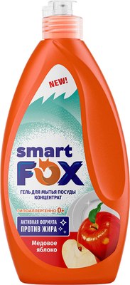 Средство для мытья посуды Smart FOX Медовое яблоко / 190055 (400мл) - 