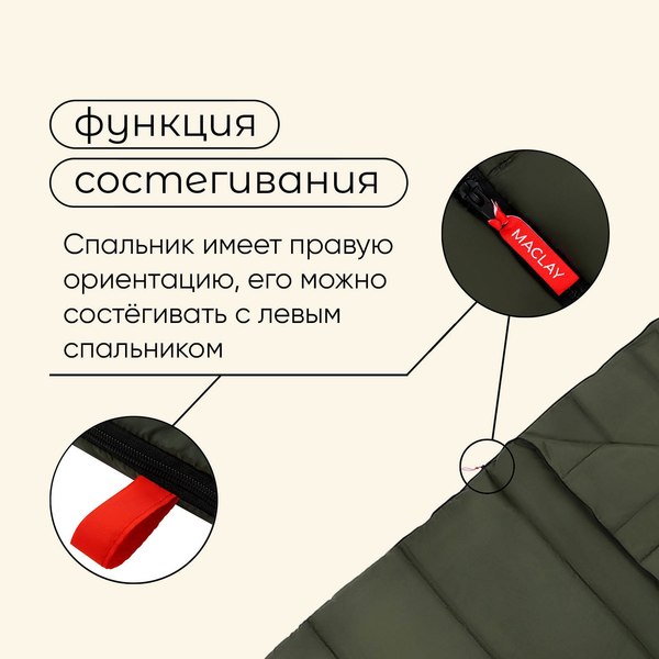 Спальный мешок Maclay Camping Summer / 9383665