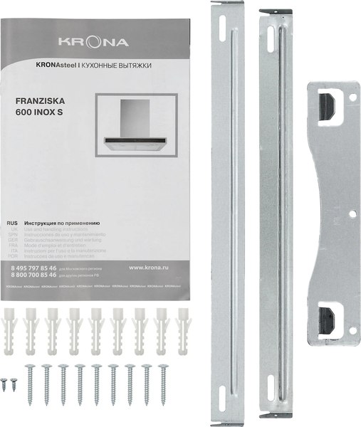 Вытяжка Т-образная Krona Franziska 600 Inox S / КА-00007238